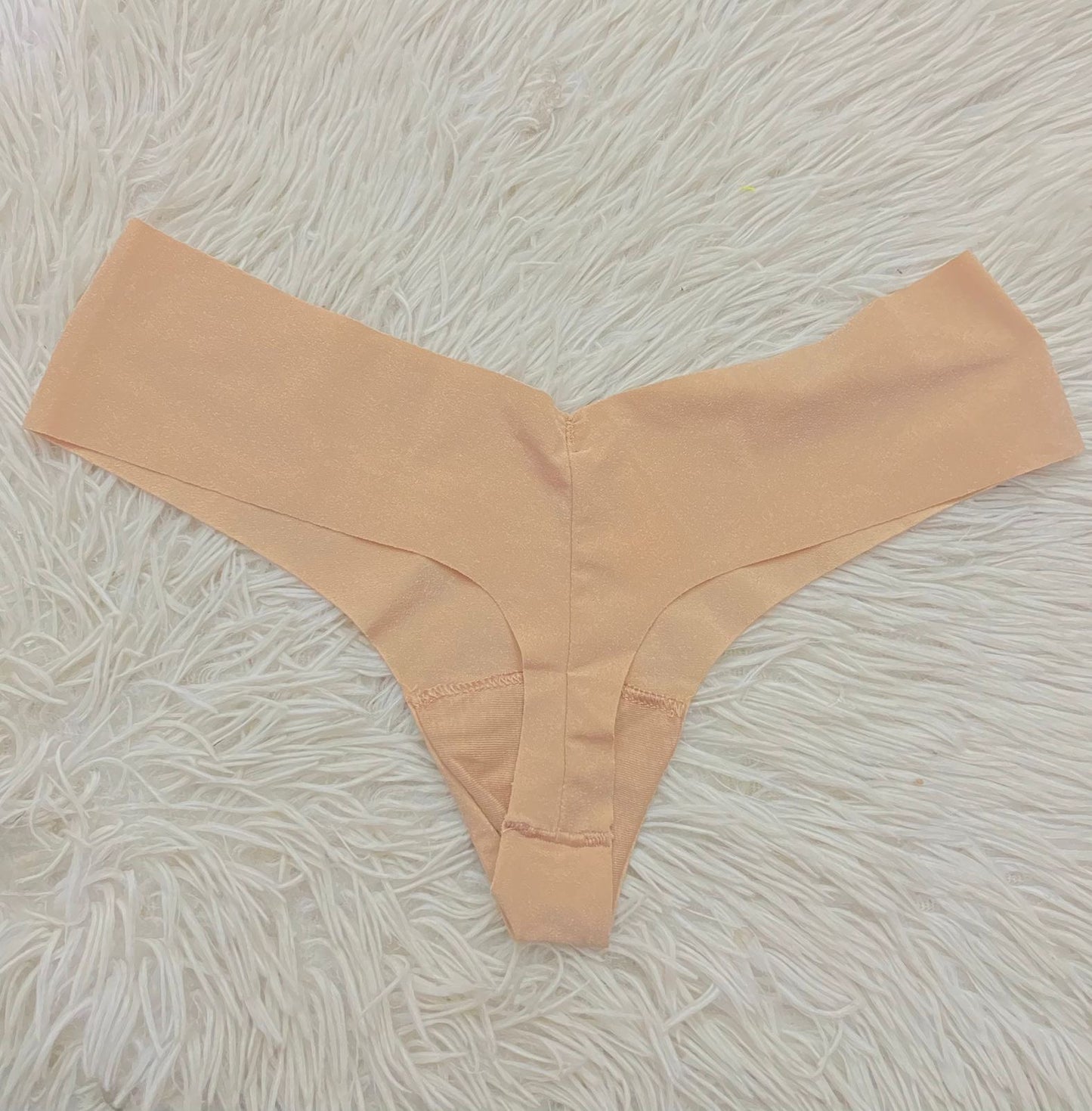 Panti PINK original, color nude liso ( crema ), tanga.