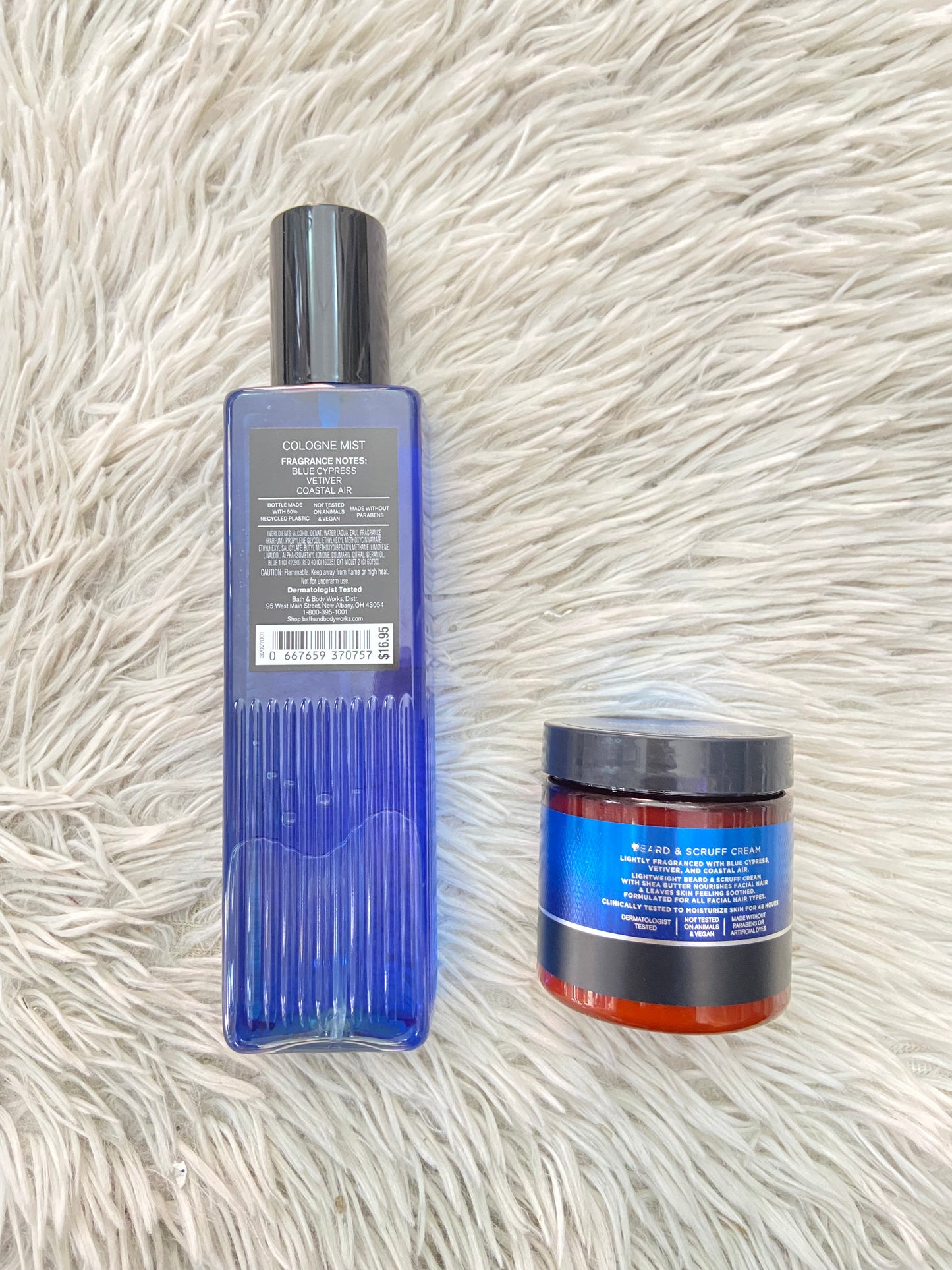 Set BATH & BODY WORKS original OCEAN, de crema y colonia.