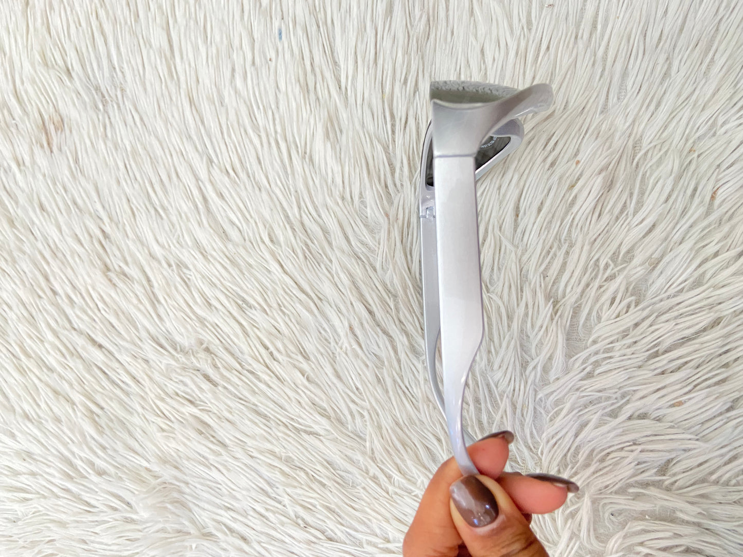 Lentes, gris con micas en color plateado/ Silver.