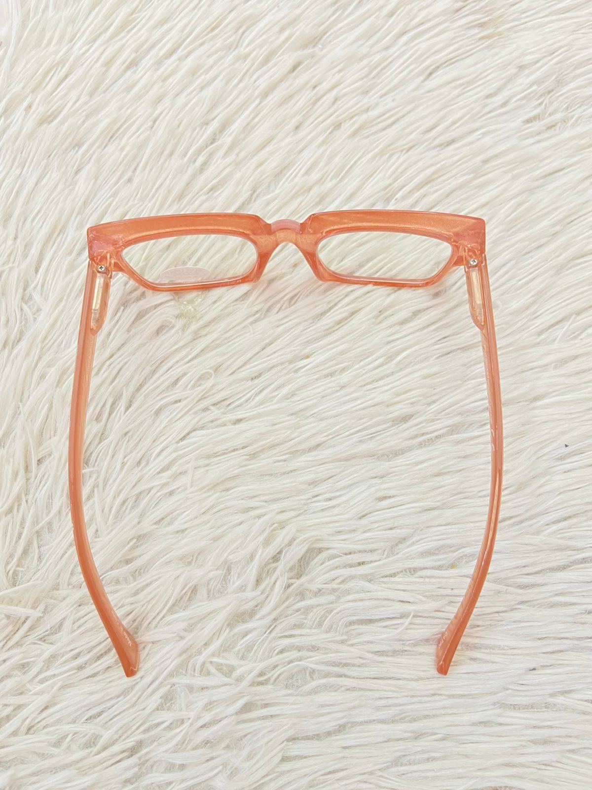 Lentes en color rosadito claro transparente y micas azul claras