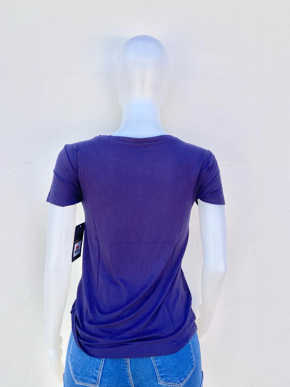 T-shirt U.S Polo ASSN azul marino con logotipo de la marca