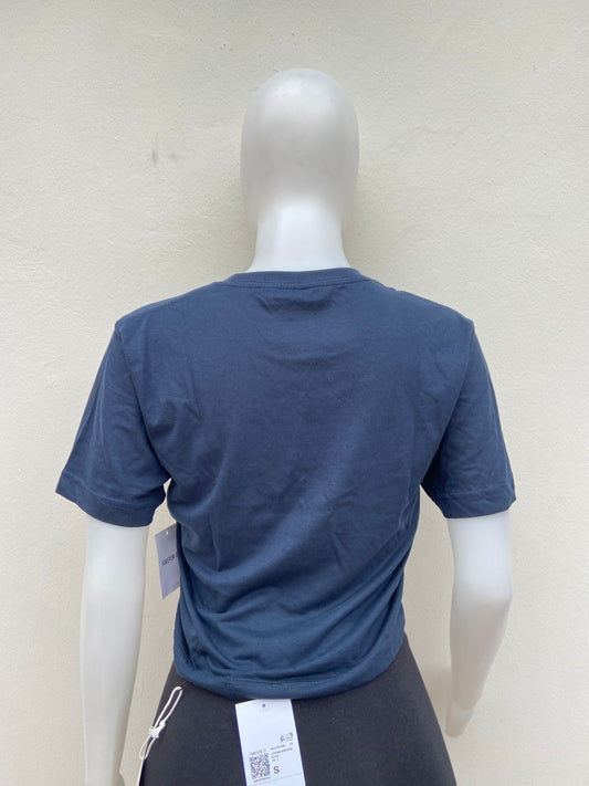 Top Forever 21 original, azul marino con letras PUT ME IN COACH.