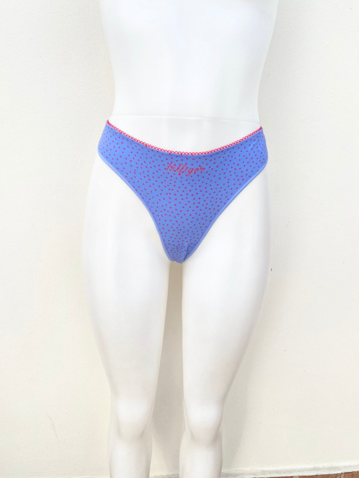 Panti Tommy Hilfiger Original, azul con puntos rosado y letras rosada – Qlindo  Store