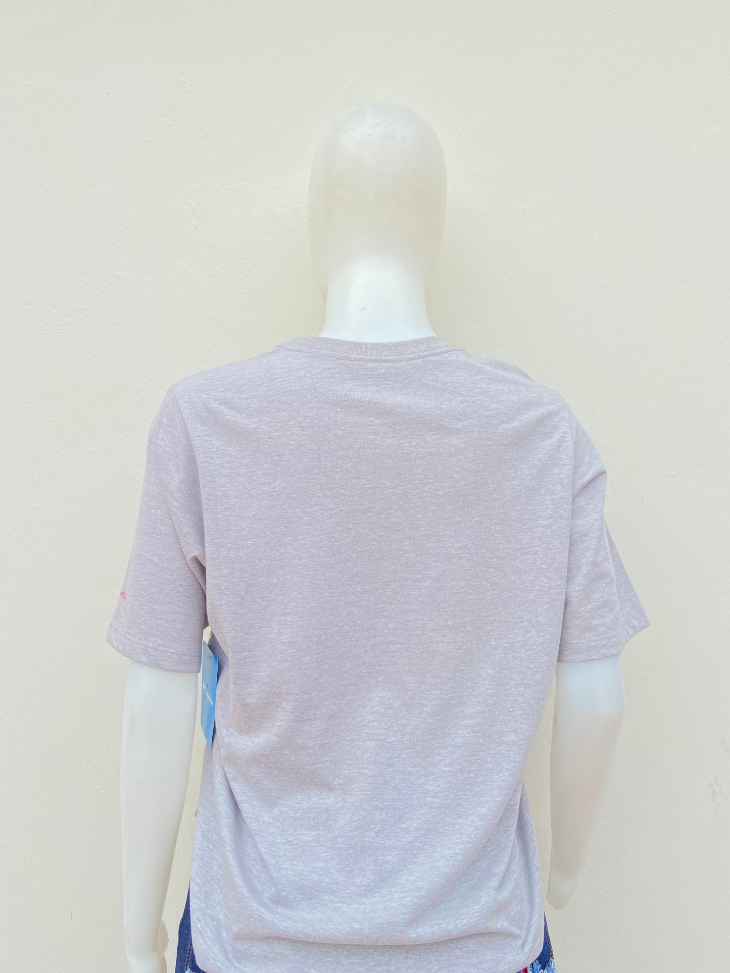 Top mujer Columbia original gris claro con letras COLUMBIA SPORT