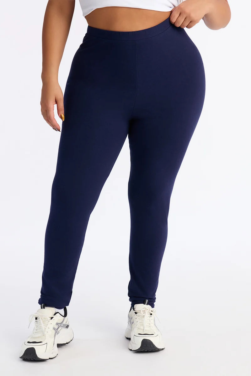 Legging/ licra, azul marino NAVY, larga lisa.