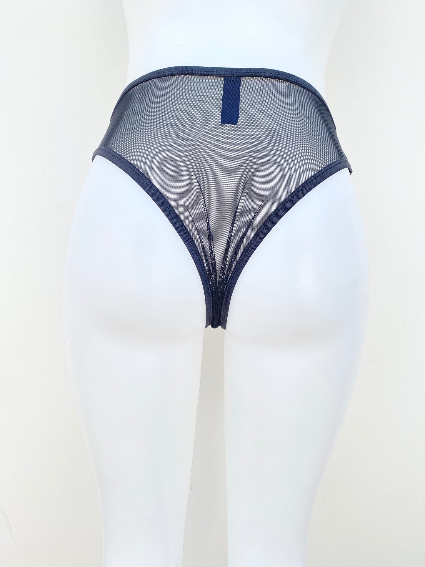 Panti Rachel Roy original, negro de encaje transparente.