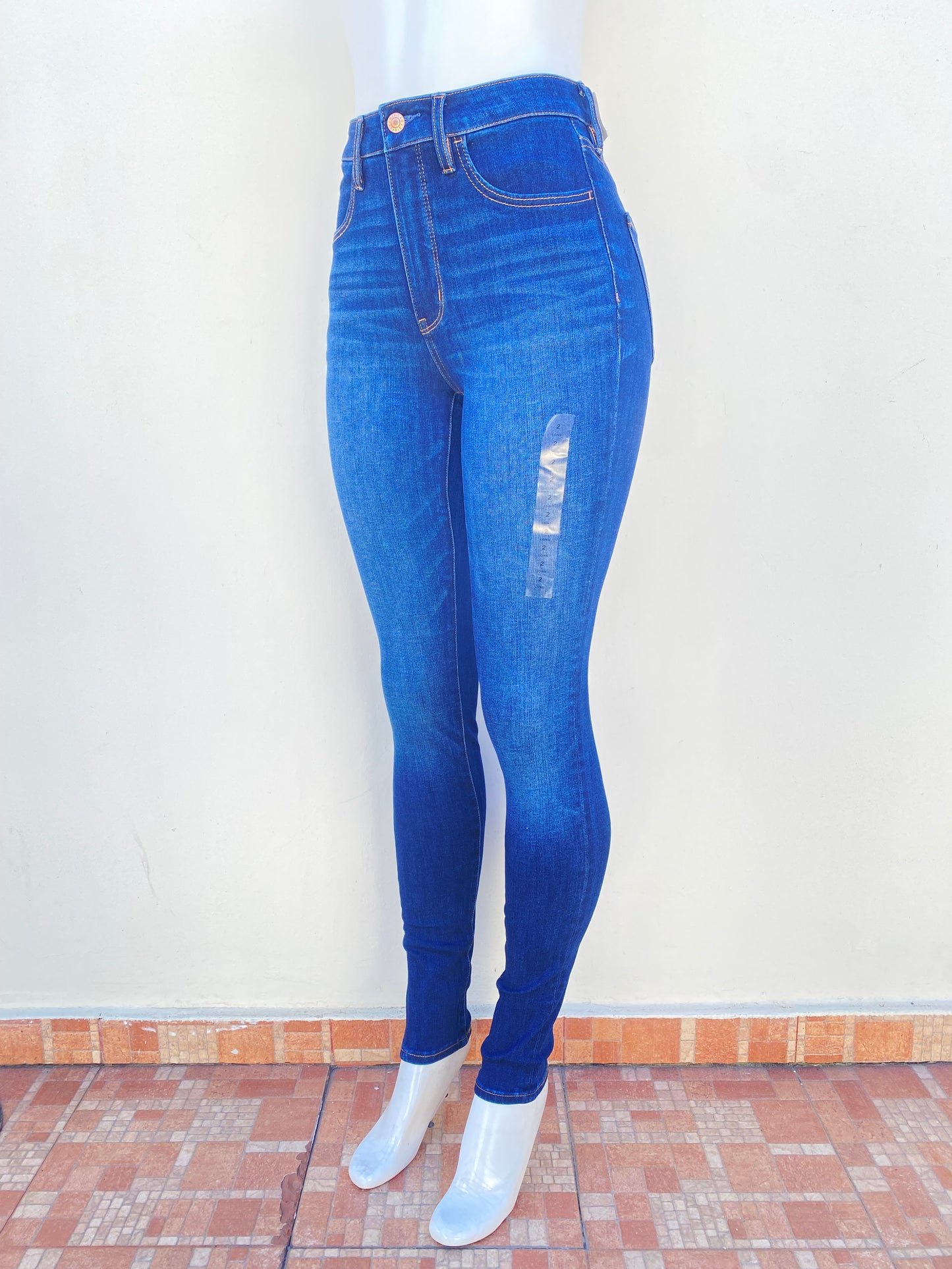 Pantalón jeans American Eagle original, super High-Rise, Dream stretch (Long).