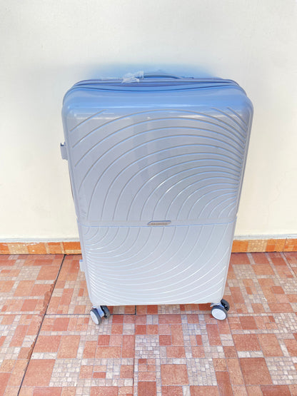 Maleta NAZHURA original, gris lisa, GRANDE. 📲 829-571-6280