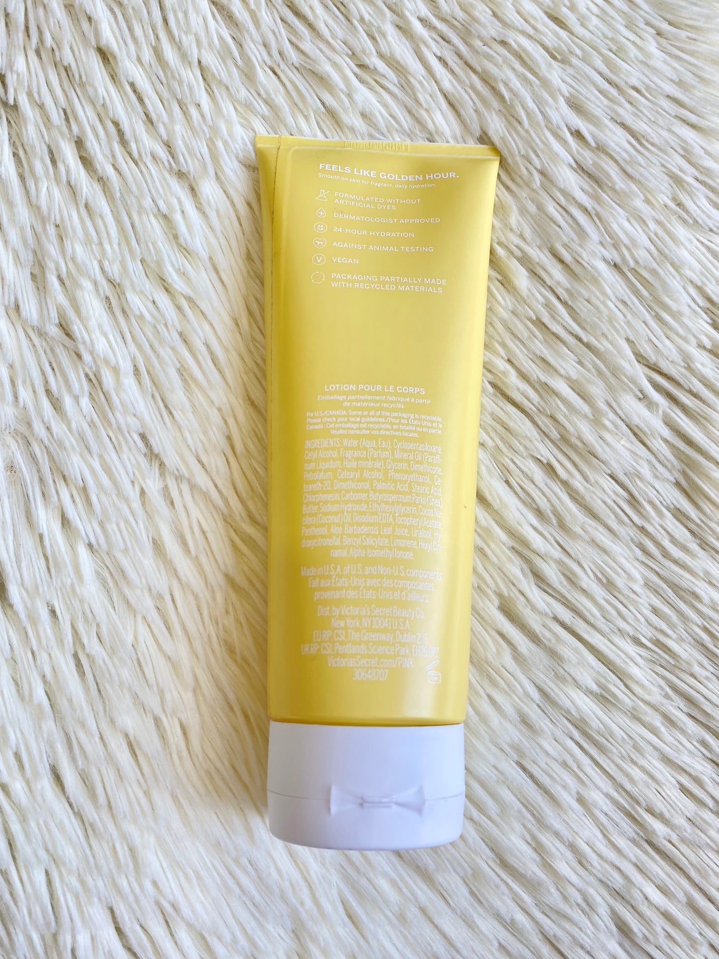 Crema VAINILLA & DREAM PINK ORIGINAL en color amarillo con tapa blanca