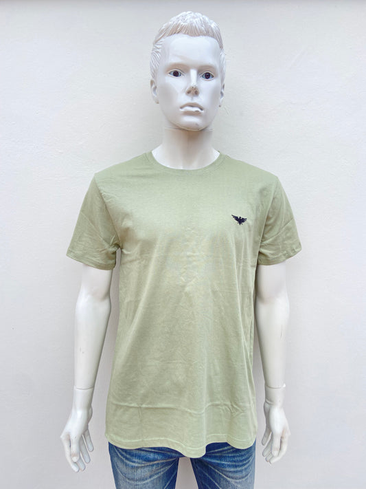 T-shirt PACIFIC EAGLE original, verde oliva con logotipo de la marca en negro.