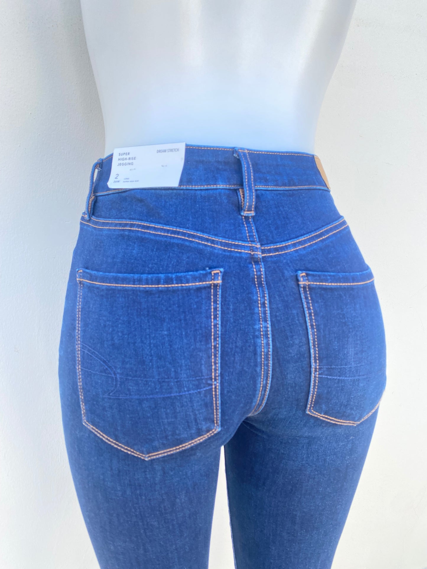 Pantalón jeans American Eagle original, super High-Rise, Dream stretch (Long).