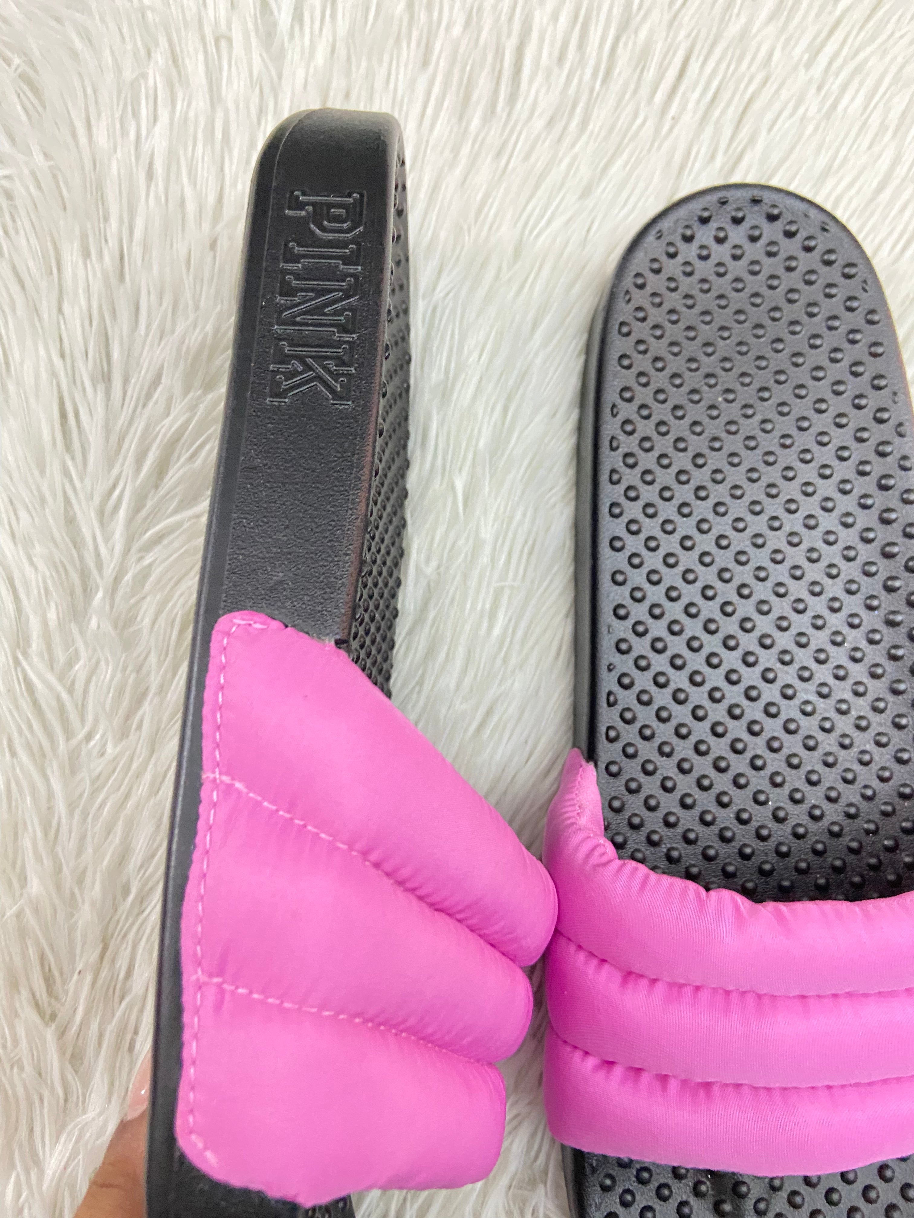 Sandalias best sale pink negras