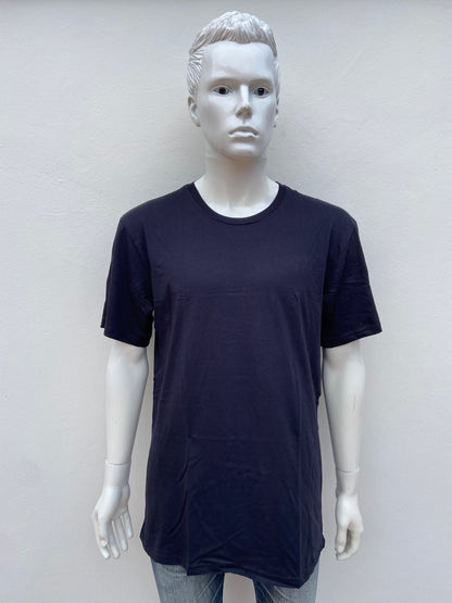 T-shirt 7 J 1 original, negro liso, 100% algodón.