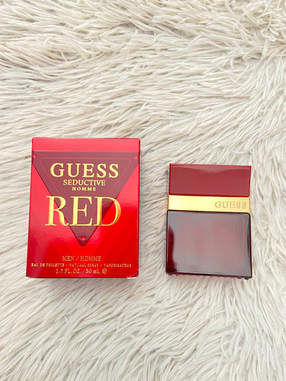 Perfume GUESS original, rojo oscuro GUESS SEDUCTIVE HOMME. ( 50 ML)