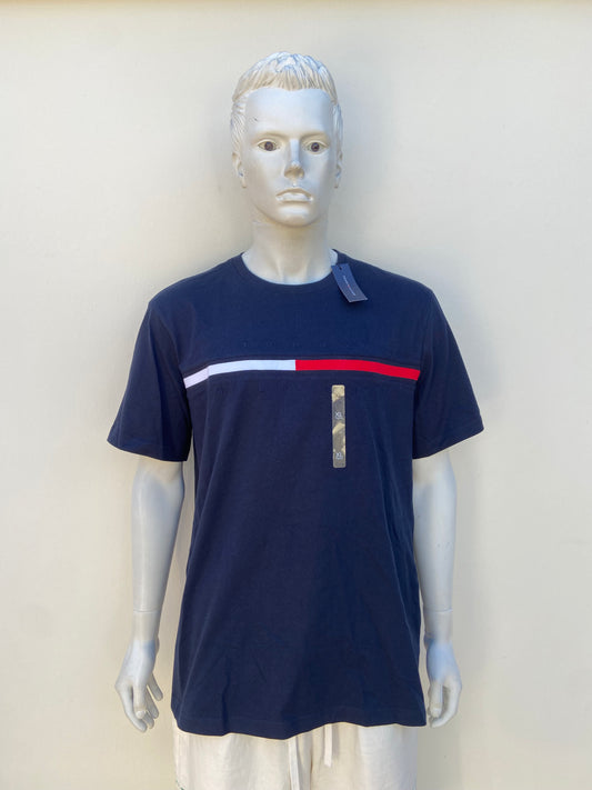 T-shirt Tommy Hilfiger Original en color azul marino con banda de la marca al frente.