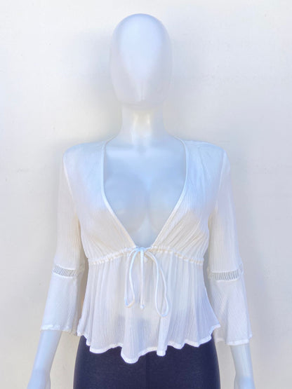 Top blanco original con laso ajustable