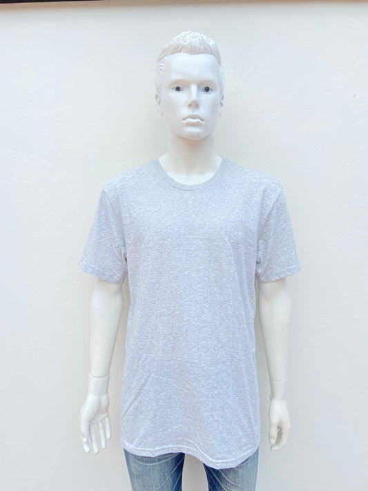 T-shirt 7 J 1 original, gris claro  liso, 100% algodón.