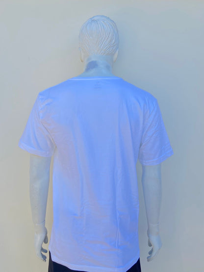 T-shirt ADIDAS original, blanco liso, esencial.