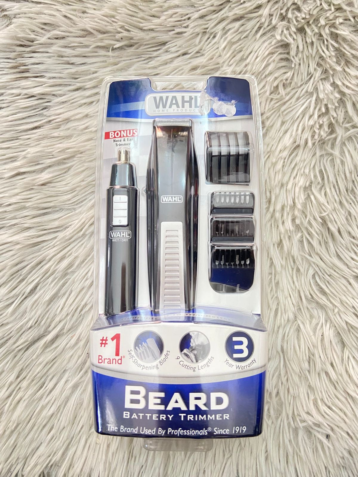 Kit de Máquina para cortar pelo WAHL original, con sus accesorios y maquina para los vellos nasales.