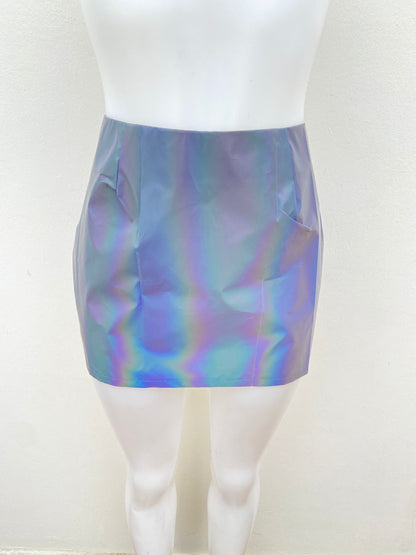Falda mini, multicolor reactivo.