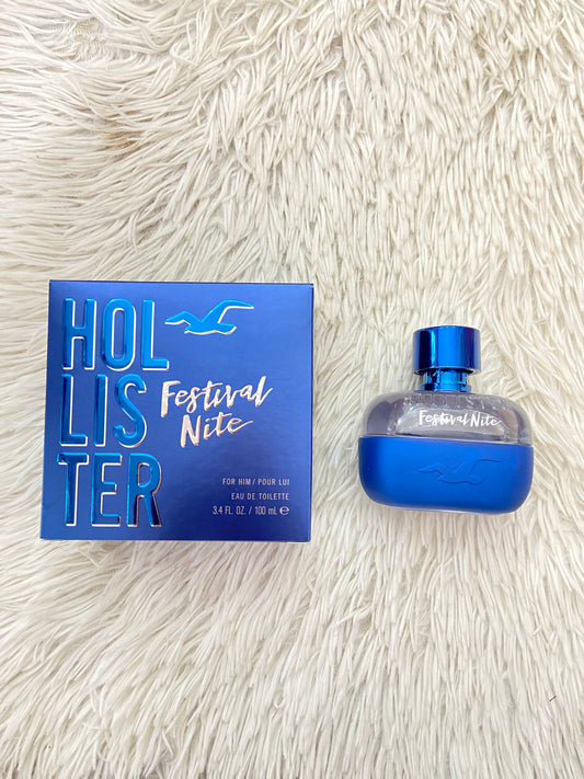 Perfume Hollister original azul marino, FESTIVAL NITE.