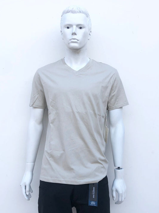 T-shirt Forever 21 original, gris opaco ( STEEPLE GREY ), esencial, cuello V.