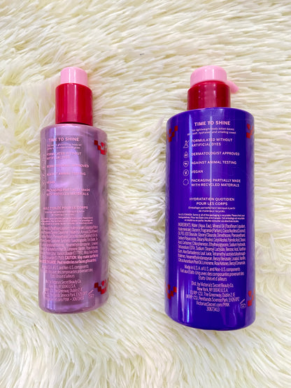 Set PINK original de crema y aceite iluminador, SUGAR PLUM.