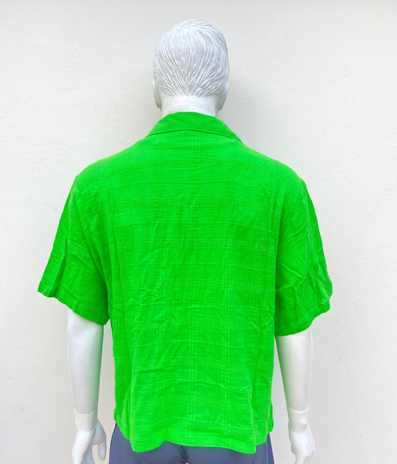 Camisa de lino Fashion Nova Men Original, verde