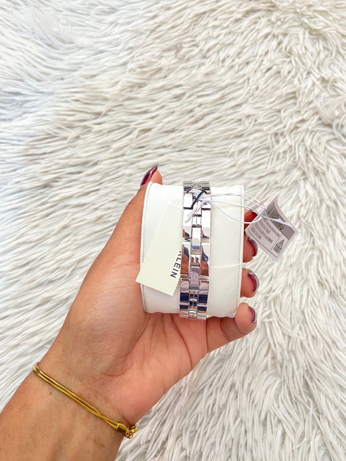 Reloj ANNE KLEIN original plateado pequeño.