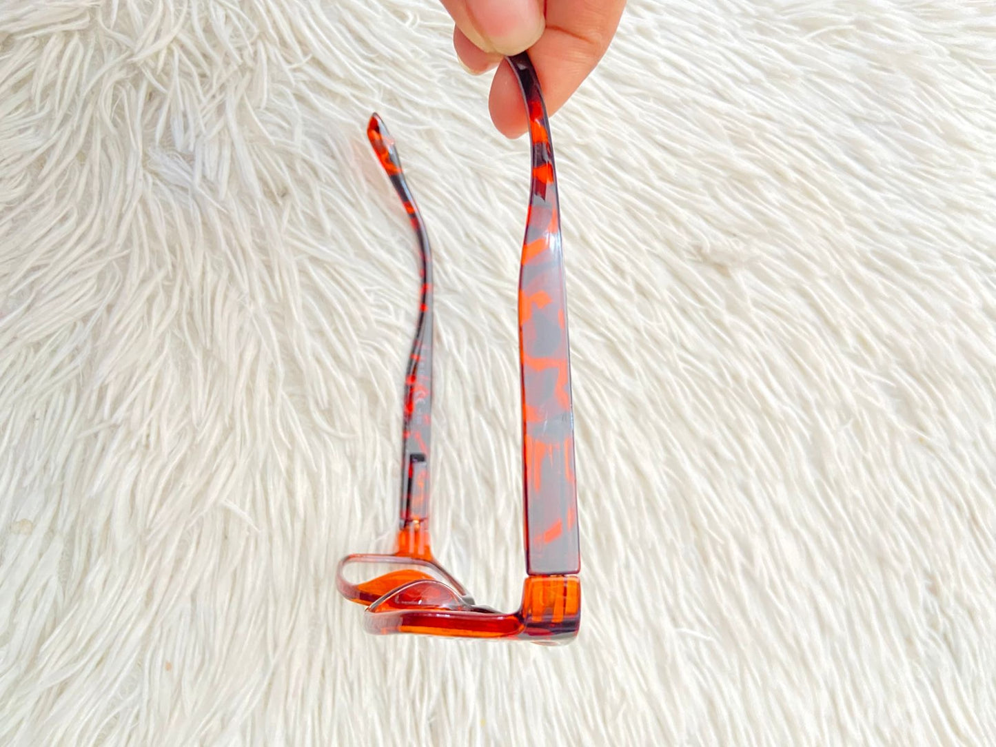 Lentes en color marron y estampado de animal print, micas claras. pequeño