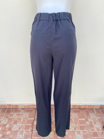 Pantalón NEW DAY original, negro liso, para vestir.