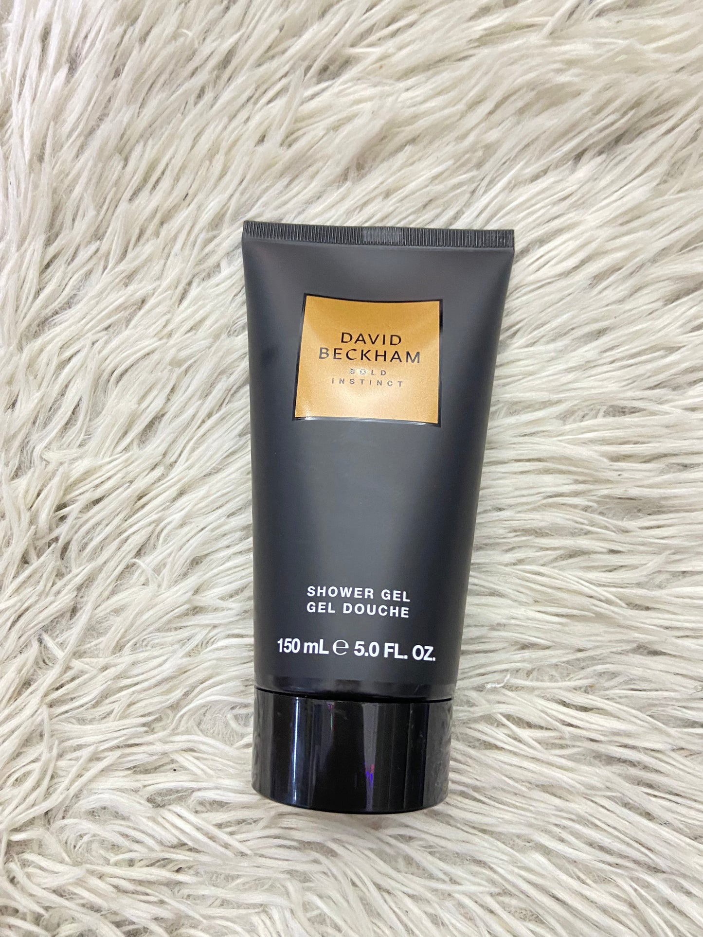Set perfume DAVID BECKHAM original, negro con dorado de perfume y gel de baño, BOLD INSTINCT.
