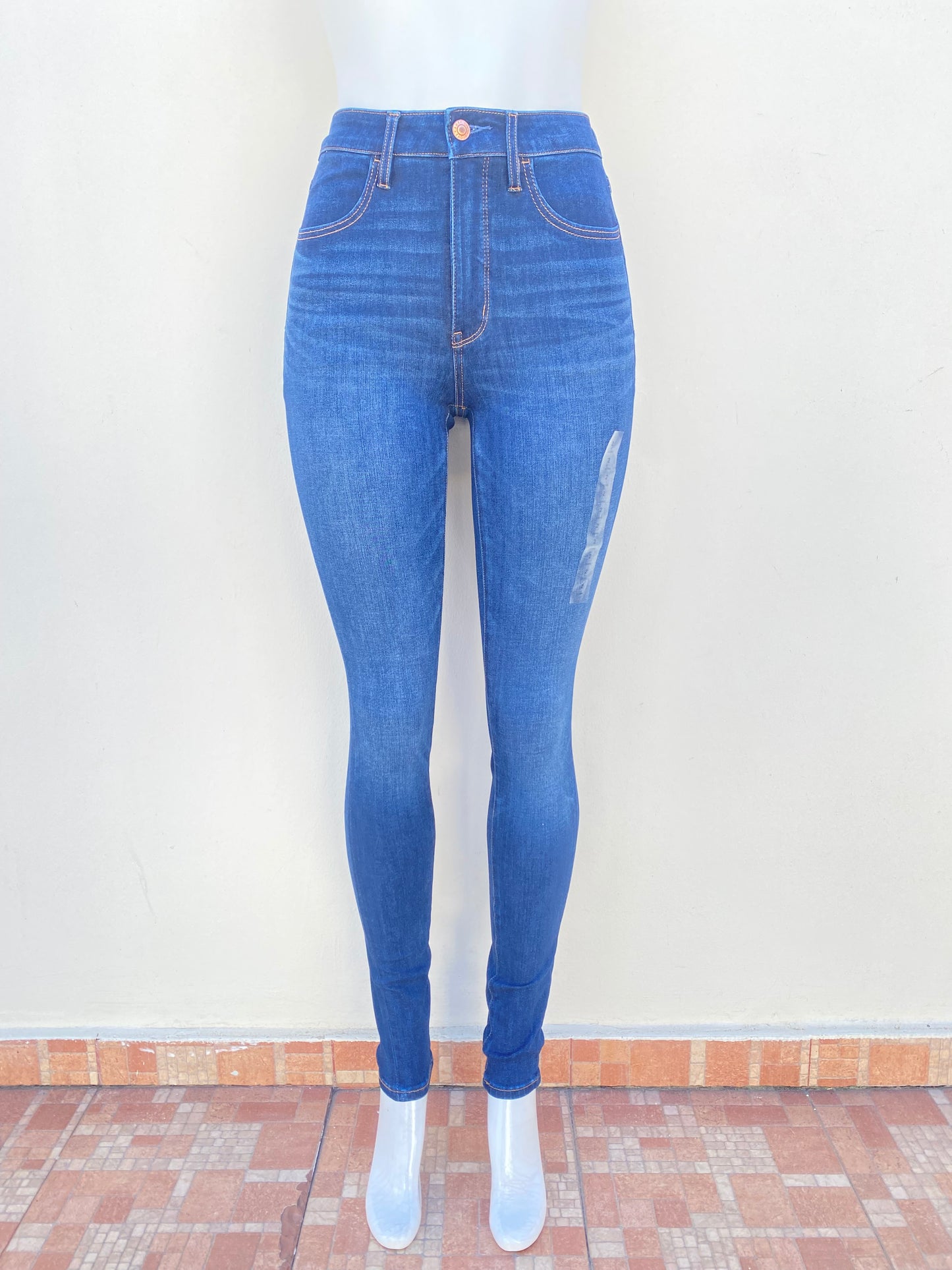 Pantalón jeans American Eagle original, super High-Rise, Dream stretch (Long).