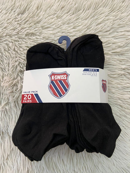 Medias K• SWISS original, negra lisas, bajitas.