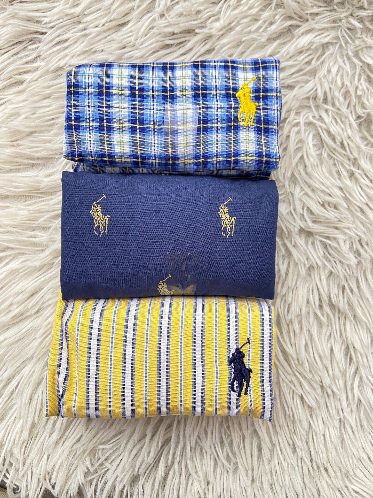 Boxer POLO Ralph Lauren Original paquete de 3 en color Azul marino, Amarillo y Azul