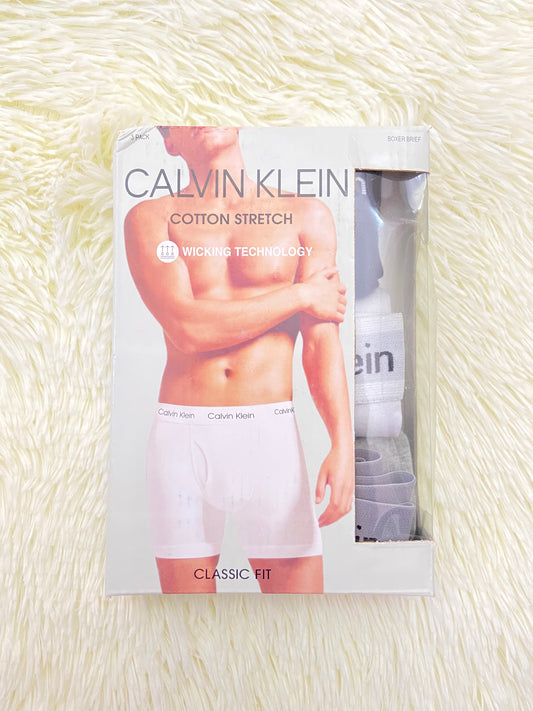 Pack- 3- Boxer CALVIN KLEIN original, tres colores diferentes, negro, gris y blanco.