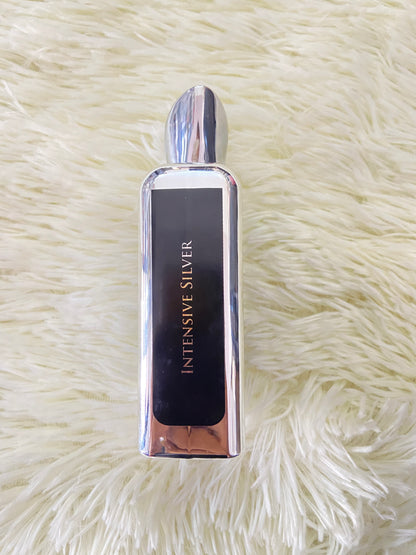 Perfume EJAAZI original, negro con plateado, INTENSIVE SILVER, LATTAFA.