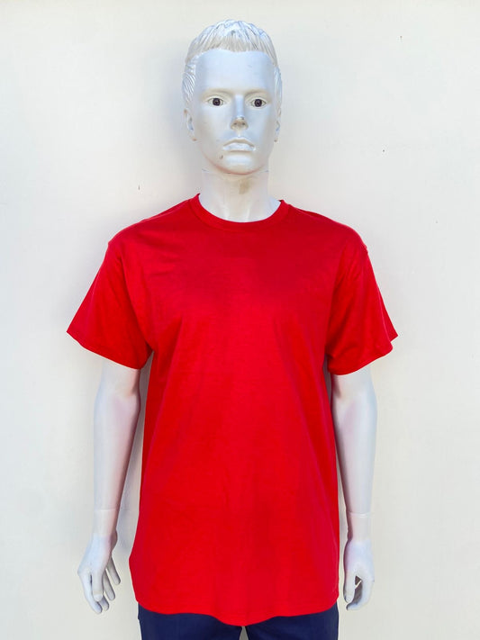 T-shirt GILDAN original, rojo liso, 100% algodón.
