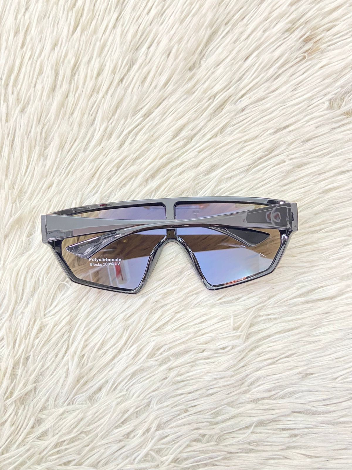 Lentes negro con micas azules y moradas Grande