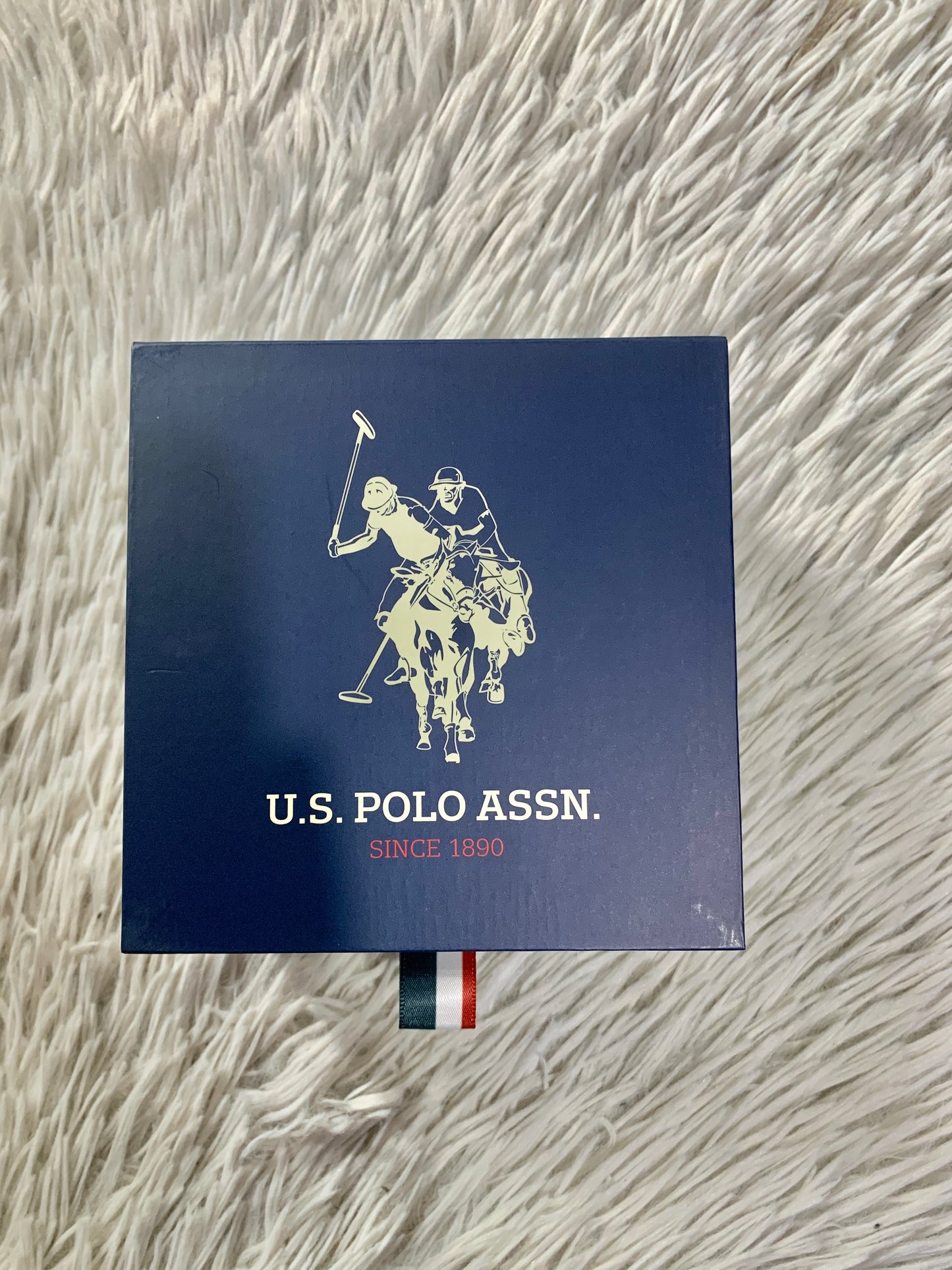 Reloj U.S POLO ASSN. Original blanco con plateado Since 1890