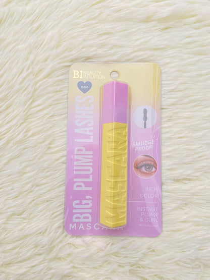 Mascara de pestañas BI BEAUTY INTUITION original, Efecto rizado al momento,  Fórmula anti manchas. color negro.