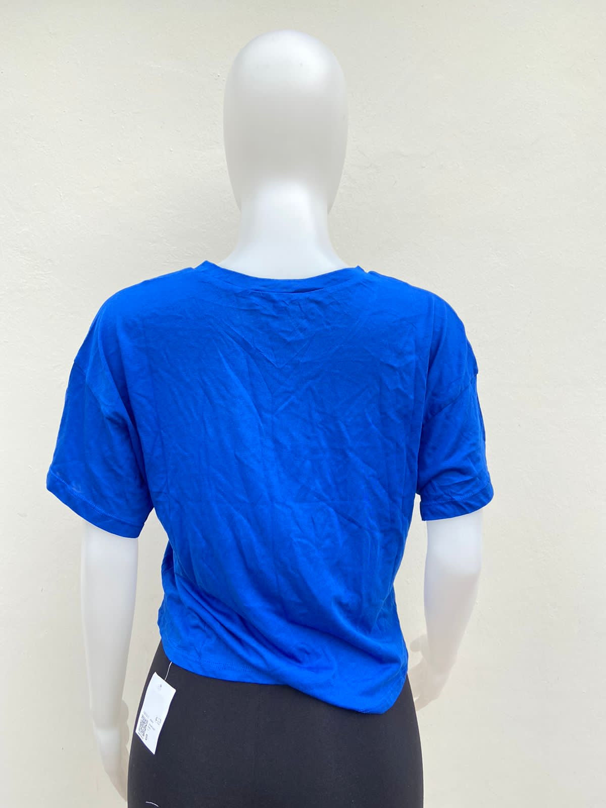 Top/ t-shirt AMBIANCE original, liso azul marino.