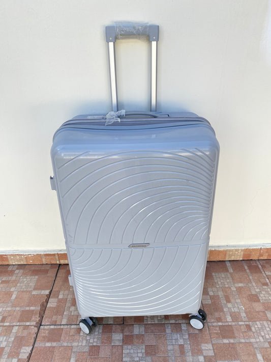 Maleta NAZHURA original, gris lisa, GRANDE. 📲 829-571-6280