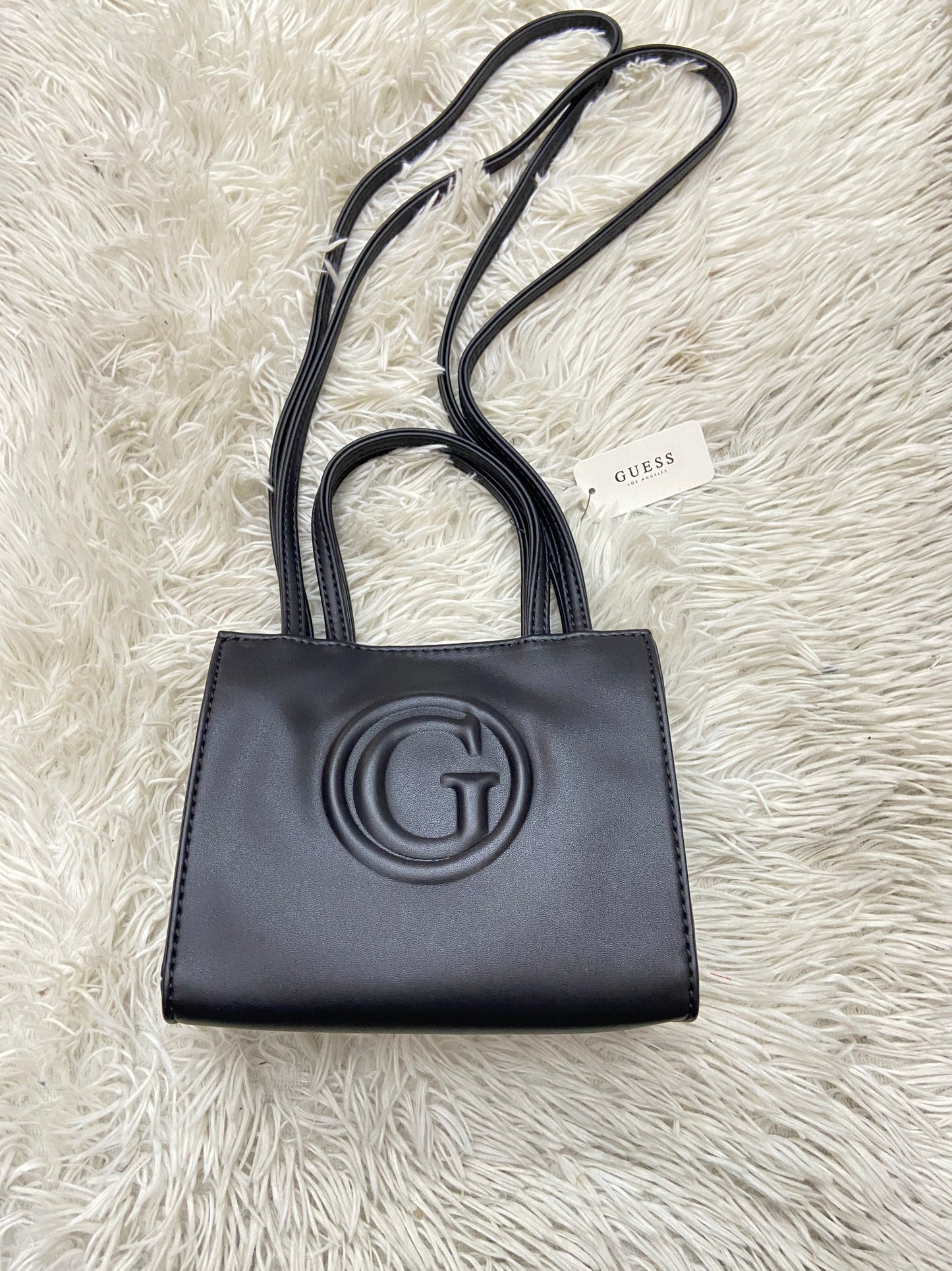 Cartera Guess original negra con logotipo en frente G.