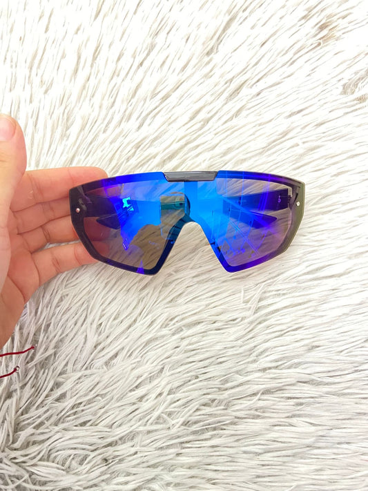 Lentes negro con micas azules y moradas Grande