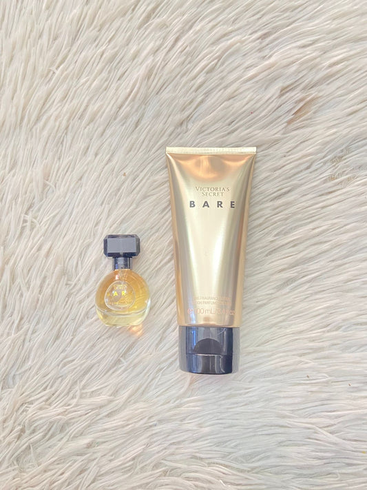 Set Victoria’s Secret Original, BARE crema y mini perfume.