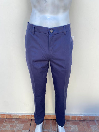 Pantalón GOOD THREADS original, azul marino, clásico para vestir.