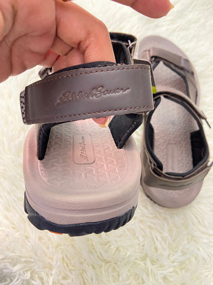 Sandalias EDDIE BAUER original, marrones con costura en hilo marrón, ajustable, perfecto para caminar