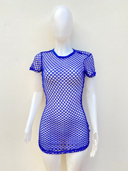 Salida de playa Vestido Cover up Fashion Nova, azul