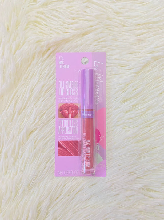 Pinta labio/ Lip GLOSS LE MERCERIE original, color rosa palo FULL COVERAGE #721.